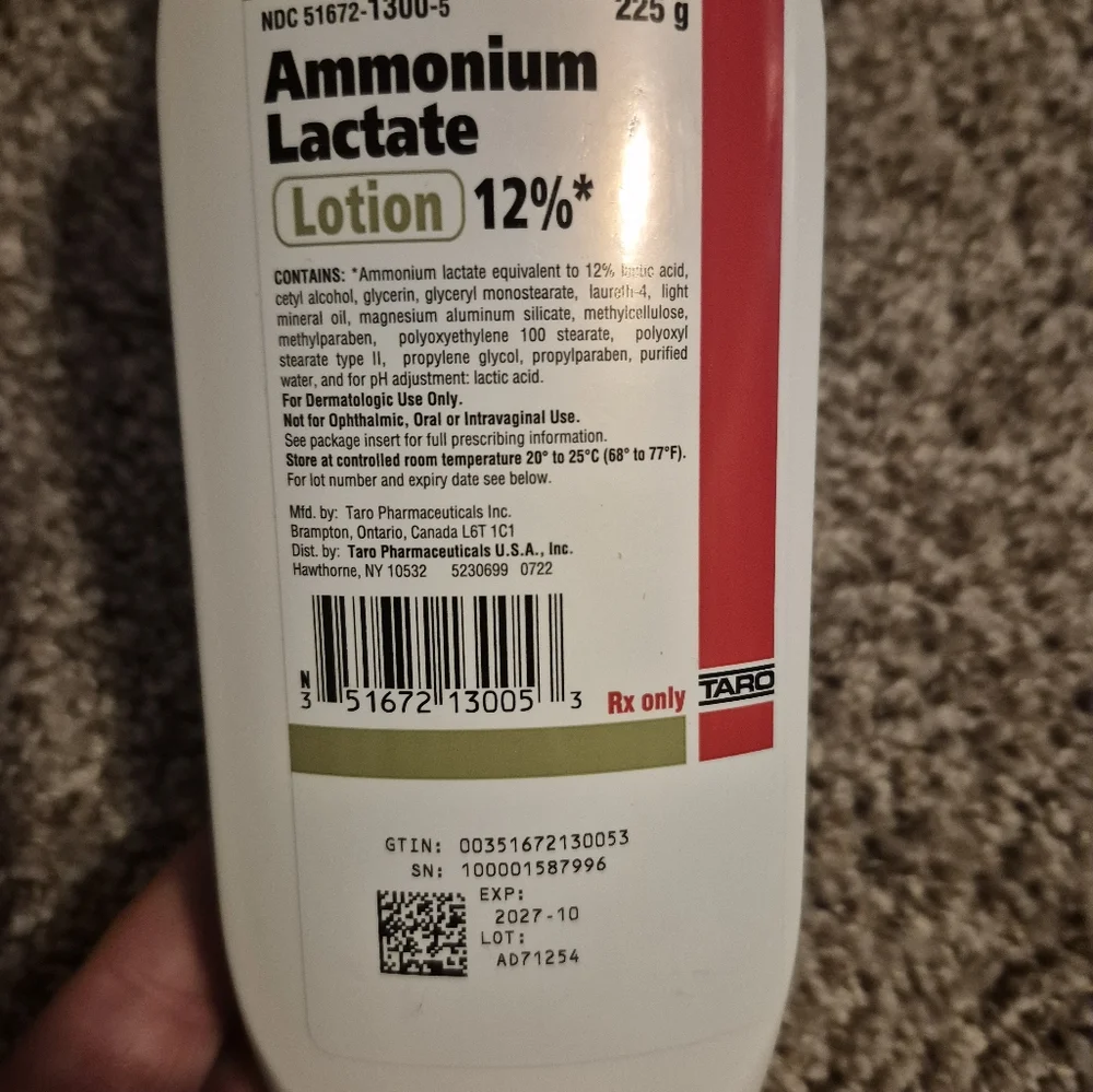 NWT Ammonium Lactate Lotion 12%